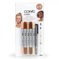 Marqueur Ciao Portrait set 2 - 5 feutres + multiliner