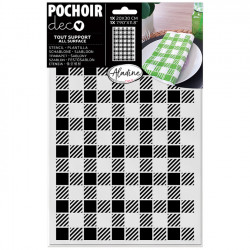 Pochoir Deco 20 x 30 cm - Tous supports - Vichy