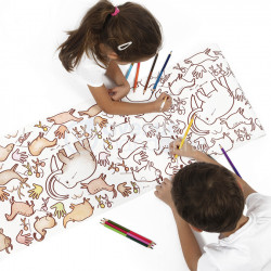 Rouleau à colorier 5 m x 50 cm Graffy Roll Dinosaures