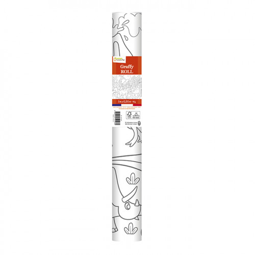 Rouleau à colorier 5 m x 50 cm Graffy Roll Dinosaures