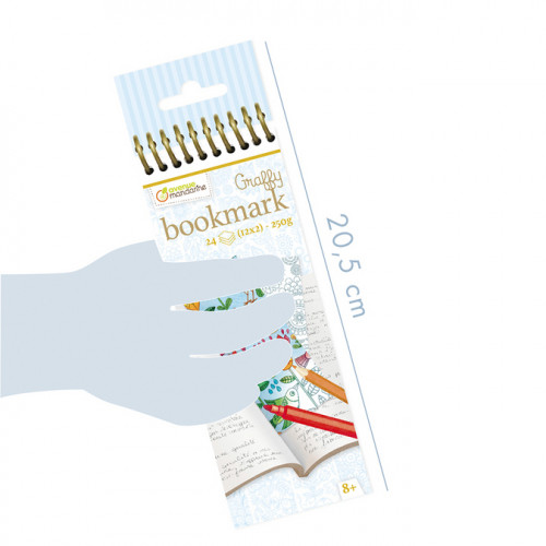 Marque-pages à colorier Graffy Bookmark Mandala Fleurs