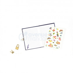 Journal intime 11 x 14 cm Oiseaux et Fleurs