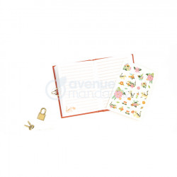 Journal intime 11 x 14 cm Chats et Fleurs