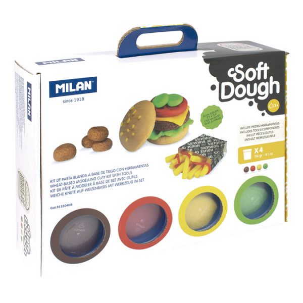 Pâte à modeler Soft Dough kit Maison des burgers