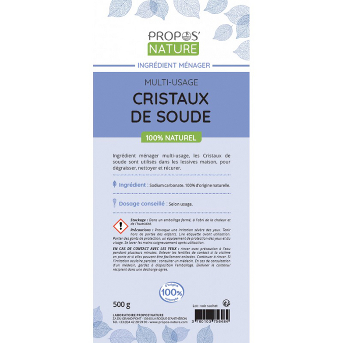 Cristaux de soude 500 g - Scrapmalin