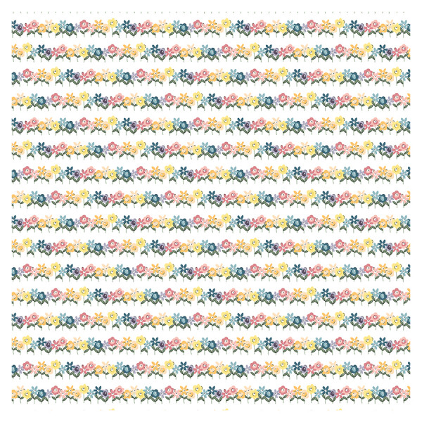 New Day Papier imprimé Beautiful Blooms 30 x 30 cm
