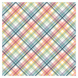 New Day Papier imprimé Perfect Day Plaid 30 x 30 cm