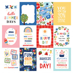 My Favorite Summer Papier imprimé 30 x 30 Journaling Cards 7 x 10 cm