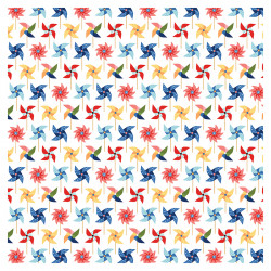 My Favorite Summer Papier imprimé Pretty Pinwheels 30 x 30 cm