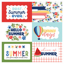 My Favorite Summer Papier imprimé 30 x 30 cm Journaling Cards 10 x 15 cm