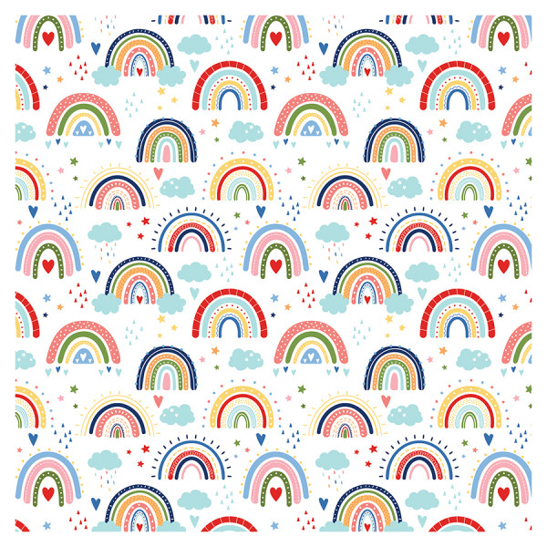 My Favorite Summer Papier imprimé Summer Rainbows 30 x 30 cm