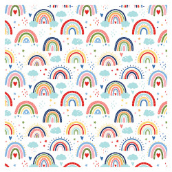 My Favorite Summer Papier imprimé Summer Rainbows 30 x 30 cm