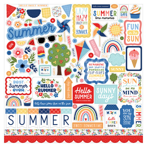 My Favorite Summer Element Sticker 30 x 30 cm