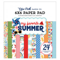 My Favorite Summer Bloc de papier 15x 15 cm