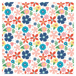 Endless Summer Papier imprimé Sunny Stems 30 x 30 cm