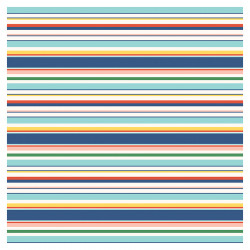 Endless Summer Papier imprimé Beach Towel 30 x 30 cm