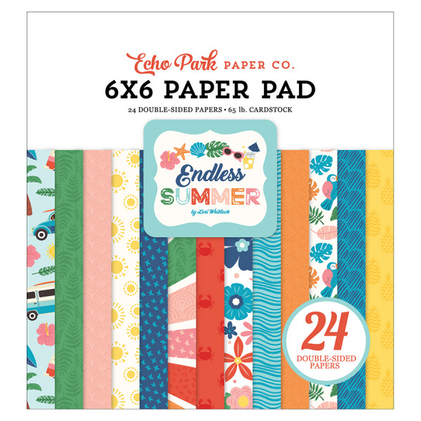 Endless Summer Bloc de papier 15x 15 cm