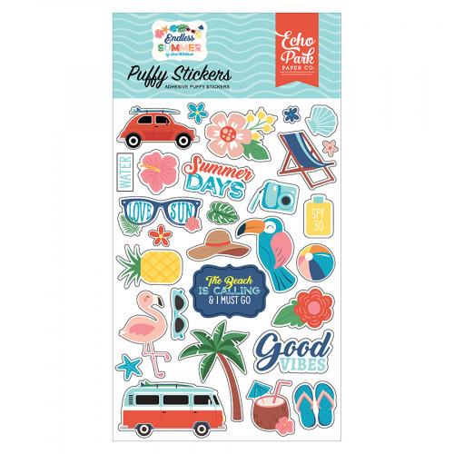 Endless Summer Puffy Stickers