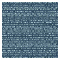 Away We Go Papier imprimé Room Keys 30 x 30 cm