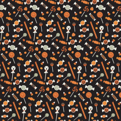 Papier imprimé Bonbons sinistres 30.5 x 30.5 cm