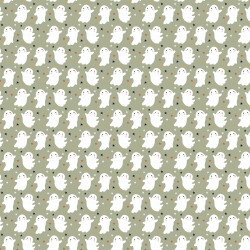 Papier imprimé Fantômes dansant 30.5 x 30.5 cm