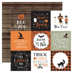 Papier imprimé Cartes de journaling Spooky 9 pcs de 10 x 10 cm