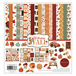 Papier imprimé et Autocollant Welcome Fall Kit de collection 30.5 x 30.5 cm