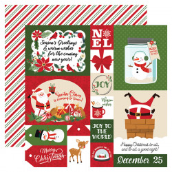 Papier imprimé Cartes de journaling The Magic of Christmas Multiformat 30.5 x 30.5 cm