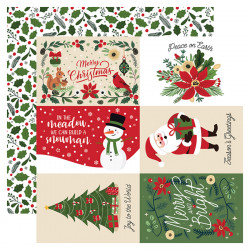 Papier imprimé Cartes de journaling The Magic of Christmas 6 pcs de 15 x 10 cm