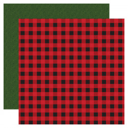 Papier imprimé Magie du Plaid 30.5 x 30.5 cm