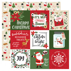 Papier imprimé Cartes de journaling The Magic of Christmas 9 pcs de 10 x 10 cm