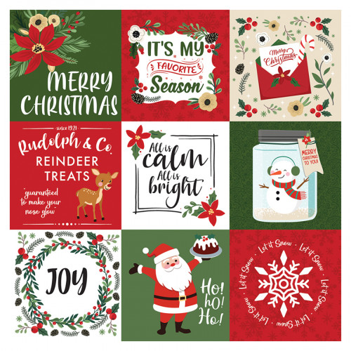 Papier imprimé Cartes de journaling The Magic of Christmas 9 pcs de 10 x 10 cm