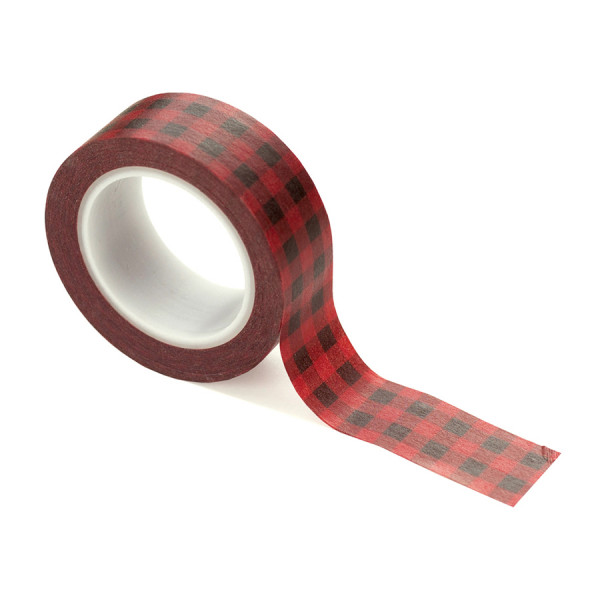 Ruban adhésif Washi Tape Red Buffalo Plaid 9 m