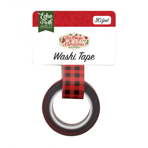 Ruban adhésif Washi Tape Red Buffalo Plaid 9 m