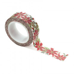 Ruban adhésif Washi Tape Christmas Floral Bunch 9 m