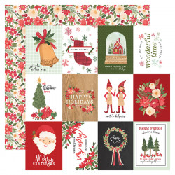 Papier imprimé Cartes de journaling Letters to Santa 12 pcs de 7.5 x 10 cm