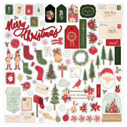 Autocollant Element Sticker Letters to Santa 30.5 x 30.5 cm