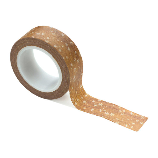 Ruban adhésif Washi Tape Woodgrain Snow 9m