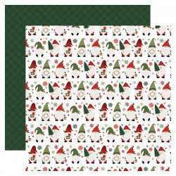 Papier imprimé Christmas Gnomes 30.5 x 30.5 cm