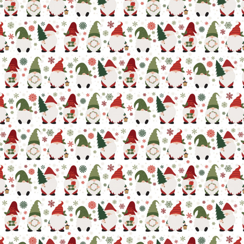 Papier imprimé Christmas Gnomes 30.5 x 30.5 cm