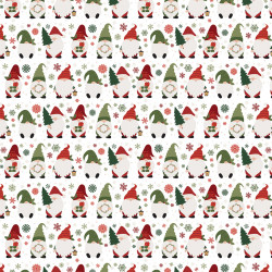 Papier imprimé Christmas Gnomes 30.5 x 30.5 cm
