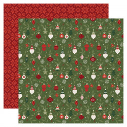 Papier imprimé Deck The Halls 30.5 x 30.5 cm