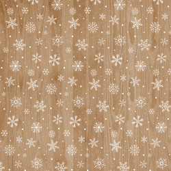 Papier imprimé Woodgrain Snowflakes 30.5 x 30.5 cm