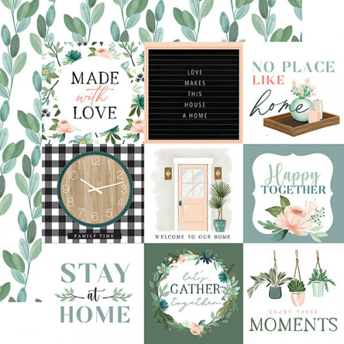 Gather At Home Papier imprimé 4x4 Journaling Cards