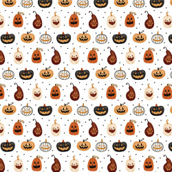 Halloween Papier imprimé Creepy carvings