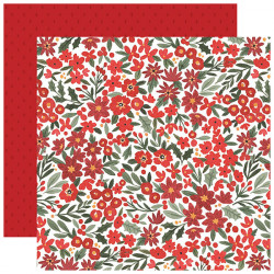 Happy Christmas Papier imprimé Christmas Floral