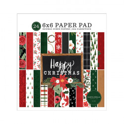 Happy Christmas Bloc de papiers 15 x 15 cm
