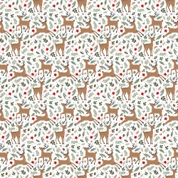 Christmas Time Papier imprimé Oh deer