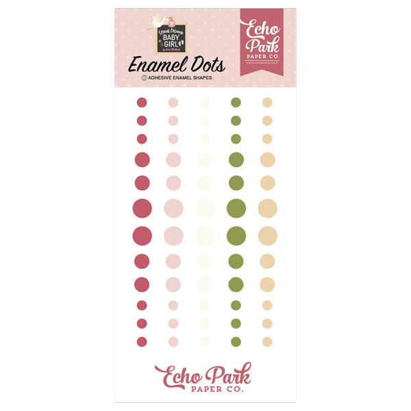 Special Delivery Baby Girl Enamel Dots