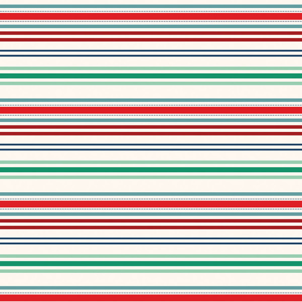 Happy Holidays Papier imprimé Seasonal stripes